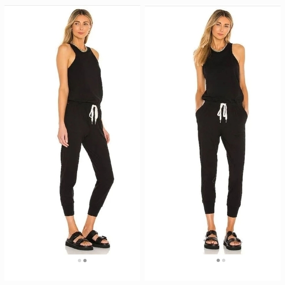 N: Philanthropy Sz S World Jumpsuit Drawstring Waist Distressed Joggers - Picture 1 of 14